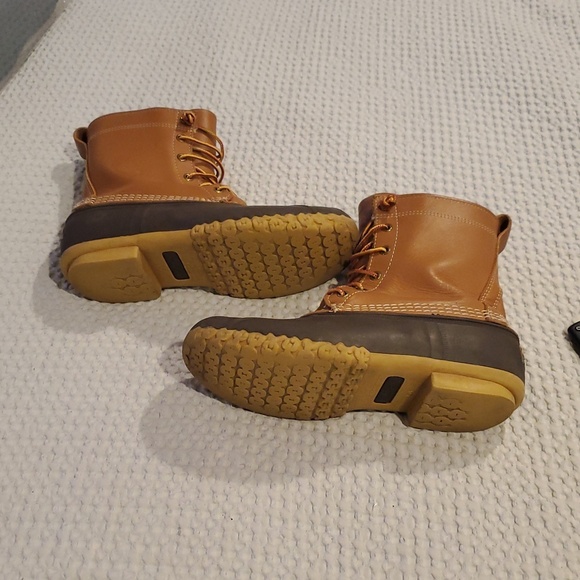 L.L. Bean Tan & Brown Rain/Snow Boots/Sturdy Sole & Comfortable (30) main image 4
